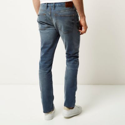 Mid blue wash Dylan slim fit jeans